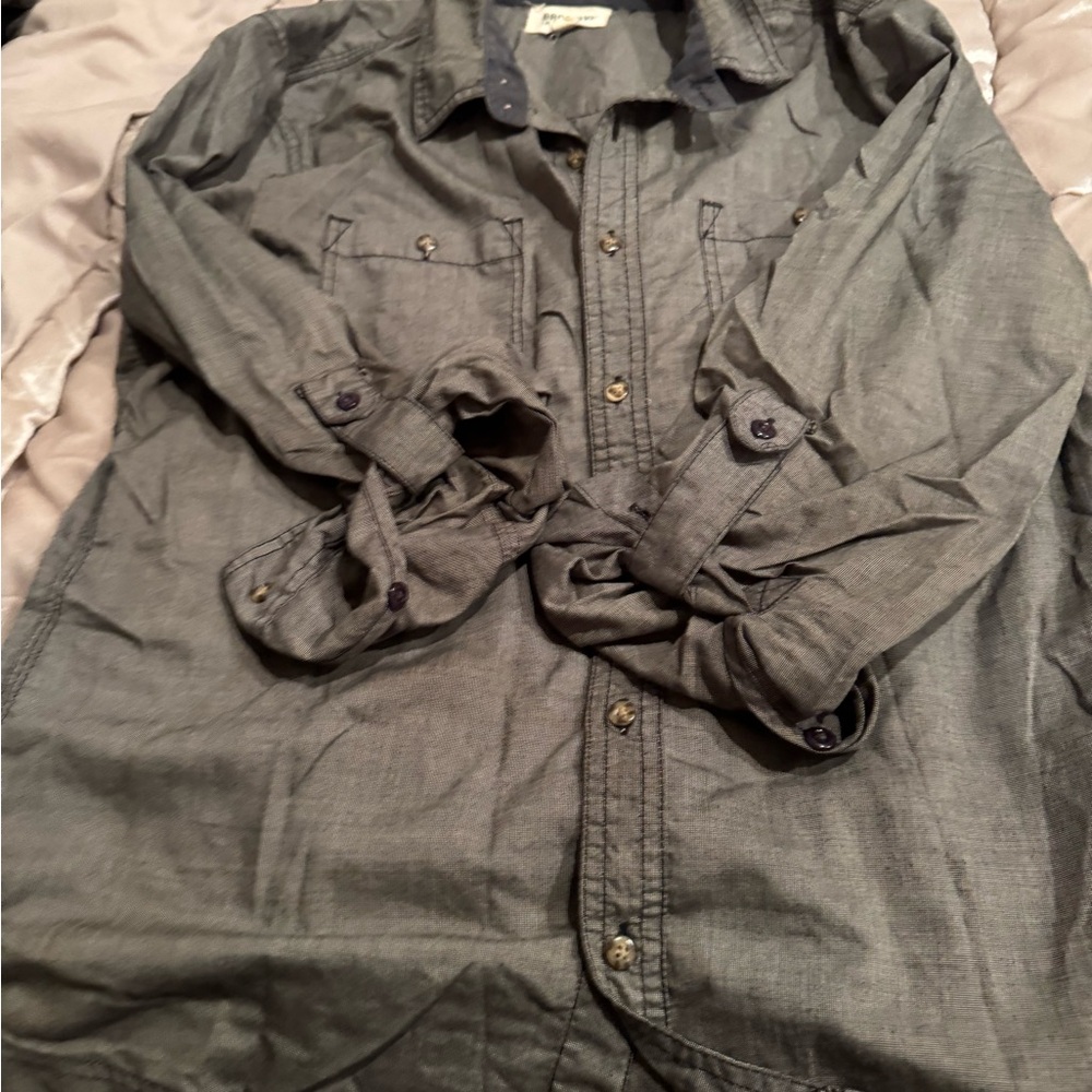 Brooklyn Industries Charcoal Button Down Shirt